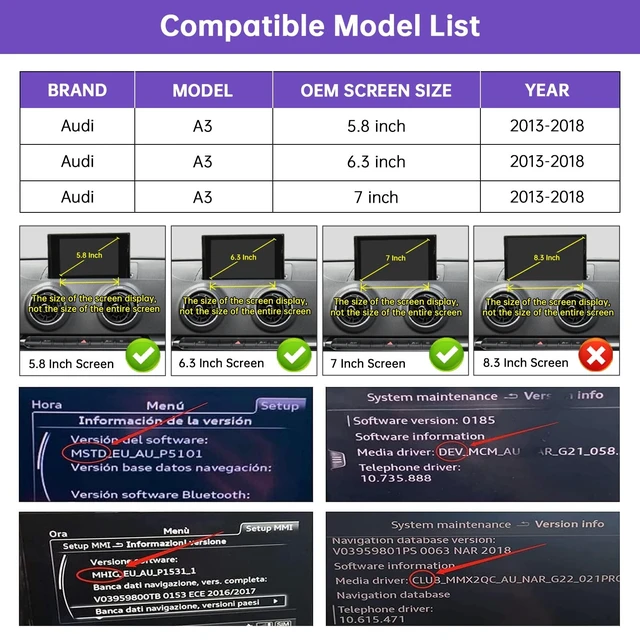 Alt view image 2 of 5 - NINETOM Wireless CarPlay Retrofit Kit Decoder for Audi A3/S3