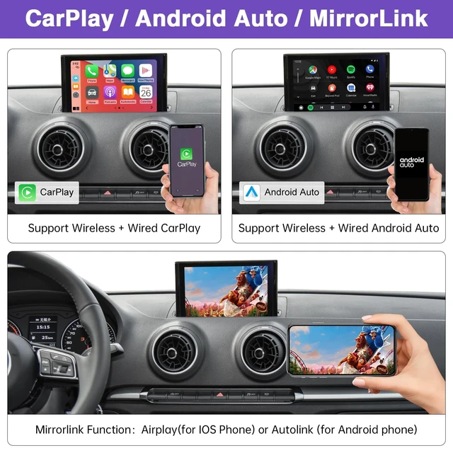 Alt view image 4 of 5 - NINETOM Wireless CarPlay Retrofit Kit Decoder for Audi A3/S3
