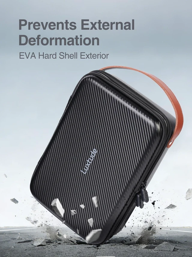 Alt view image 3 of 5 - Large Electronics Organizer Travel Case for Chargers and Cords