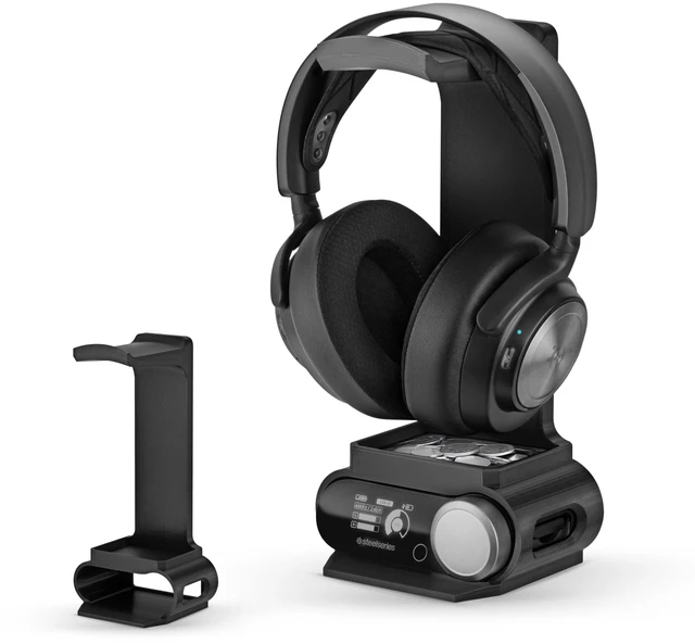 Main image of BRAINWAVZ Headphone Stand Designed for Steelseries Arctis Nova Pro Wireless Headsets with Dock for the Wireless Base Station (HPS01)