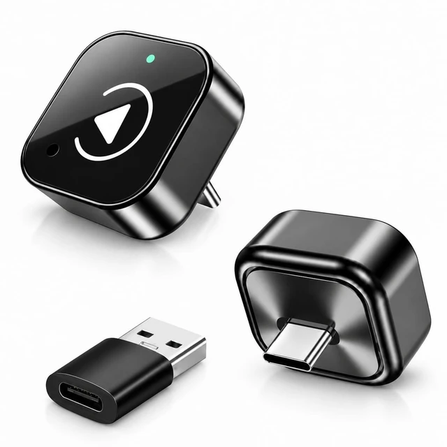 Main image of Hyphoon Wireless CarPlay Adapter USB C, Compact Android Auto Dongle