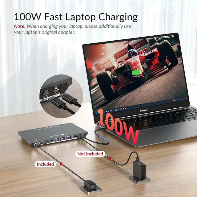 Alt view image 4 of 5 - AV Access Docking Station KVM Switch 2 Monitors 1 Laptop & 2 Desktop PCs