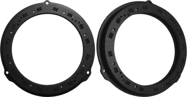 Main image of Exact Fit Rear Speaker Adapter Spacer Rings Compatible with Ford Explorer F150 F250 F350 F450 F550 Fiesta Focus Fusion Mustang Transit - SAK113_55-1 Pair