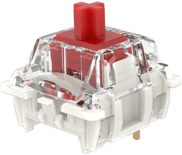 Main image of Zjmehty Gateron G Pro 3.0 Red Switches for Mechanical Keyboard,3-Pin 45gf Linear/Pre-Lubed/Pin-Enhanced Switches(108pcs,Red,3-Pin)