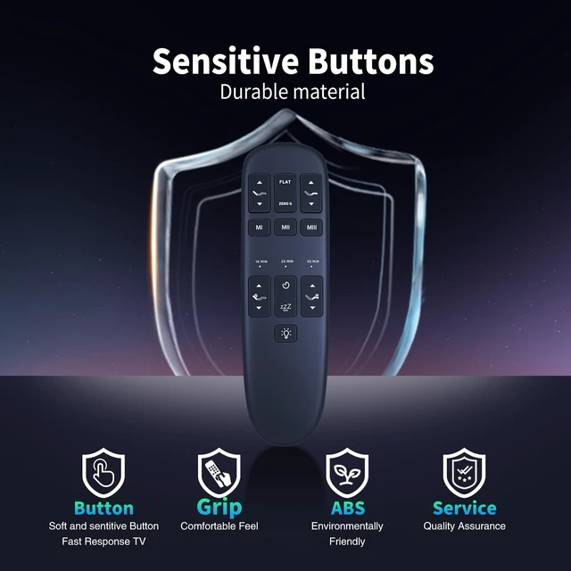 Alt view image 5 of 5 - Snrigw RF373E Remote for Ergomotion/Blissful Nights e4/e6 Bed JLDK.28.10.14