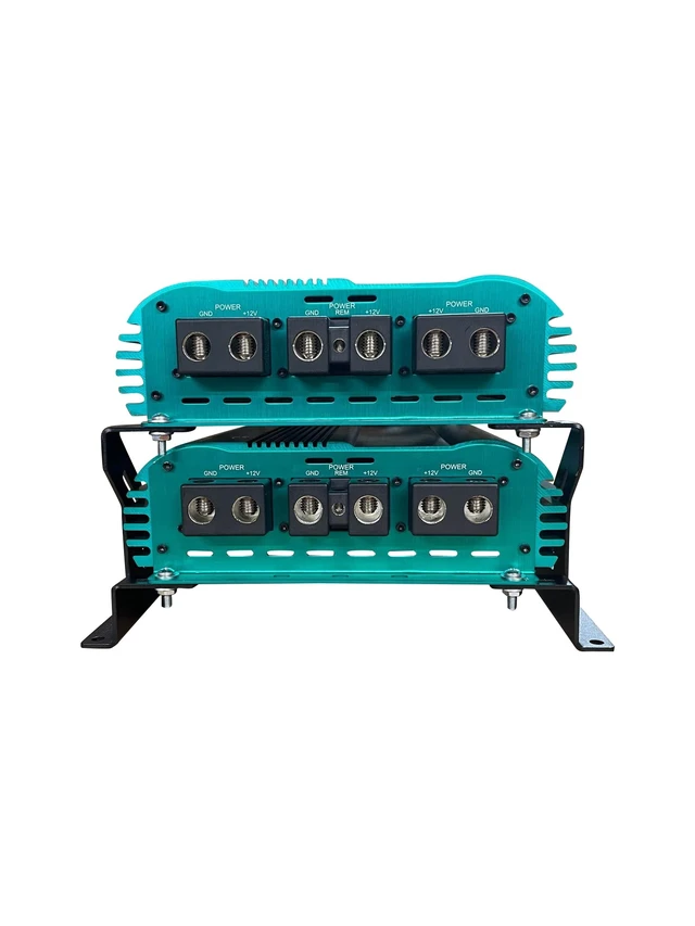Alt view image 2 of 5 - Droppin HZ Car Audio 2RACK 2 Channel Amplifier Rack, Steel, Black Powder Coated, Bracket Mount, 24 Watts, Audio Equipment Rack