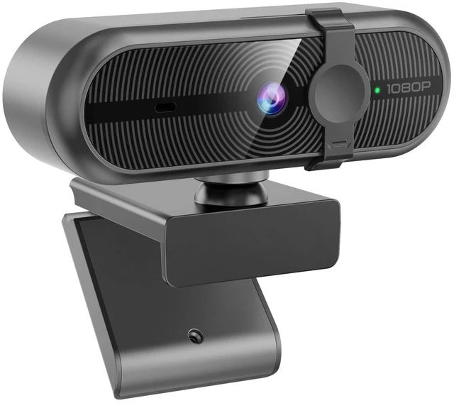 Main image of MOERTEK 1080P Webcam for PC, Webcam with Mic, Auto Light Correction, 90 Wide Angle, Built-in Privacy Cover, Supports YouTube, Zoom, Teams, Meet, Skype, Perfect for Solo Meeting, Live Streaming