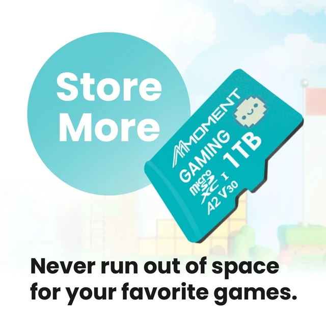 Alt view image 3 of 5 - MMOMENT MM23 PRO 1TB Gaming Micro SD Card, A2 U3 V30, Up to 170MB/s