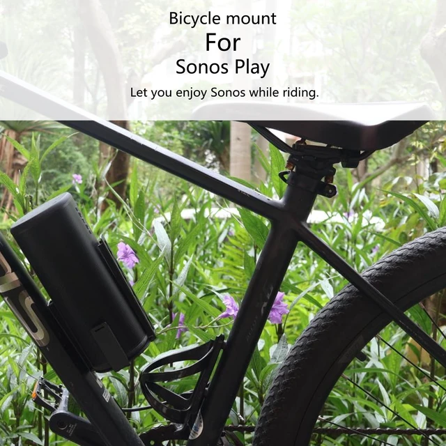 Alt view image 3 of 5 - H Huaberich Bicycle Speaker Mount for Sonos Play Portable (Black)