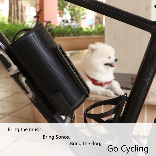 Alt view image 4 of 5 - H Huaberich Bicycle Speaker Mount for Sonos Play Portable (Black)