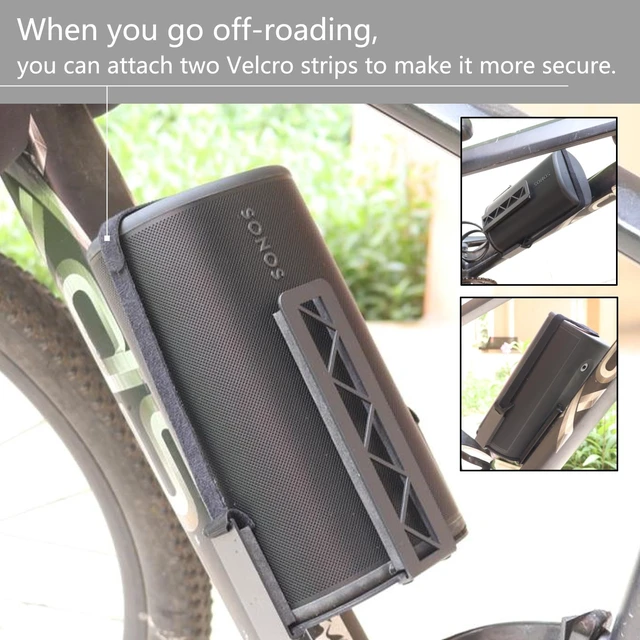 Alt view image 5 of 5 - H Huaberich Bicycle Speaker Mount for Sonos Play Portable (Black)