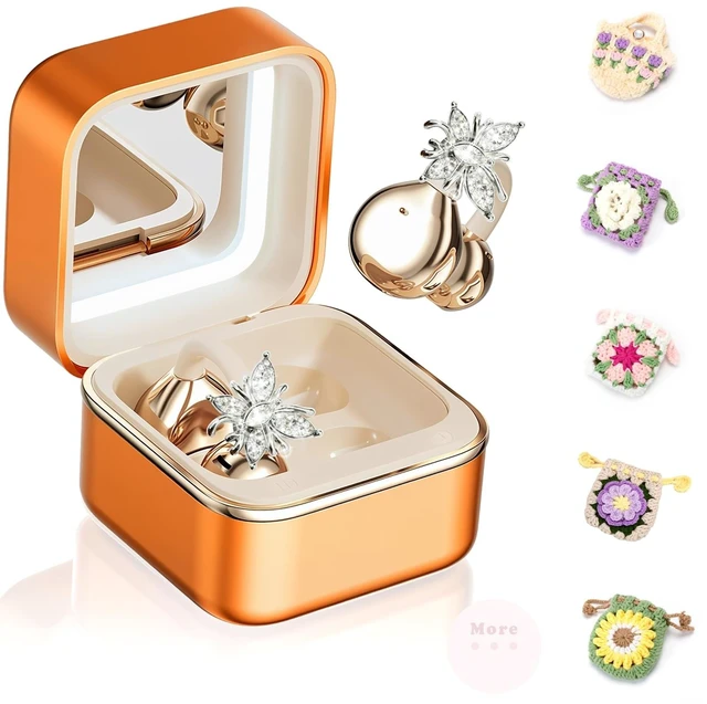 Main image of YUEHEMEI Clip on Open Ear Wireless Earbuds with Butterfly Earrings,Bag