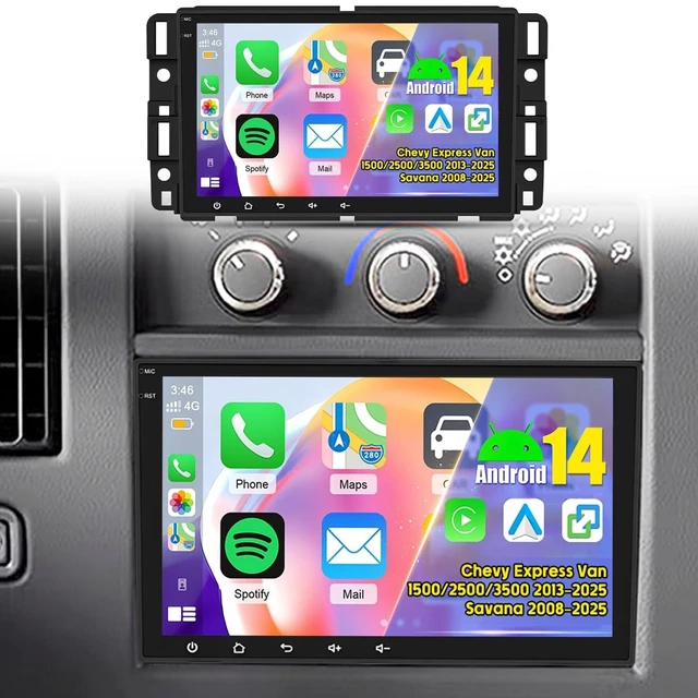 Main image of Car Radio for Chevy Express Van 1500/2500/3500 2008-2026 Savana 2008-2025