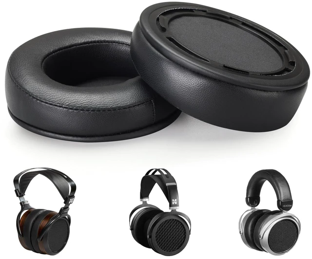 Main image of Matecastle Sheepskin Ear Pads Cushions with Detachable Mounting Rings Compatible with Hifiman SUNDARA HE560 HE500 HE400 HE400se 400i 400S HE300 HE350 HE3 HE5 HE6 HE-4XX HE-4XXs...Headphones,Black