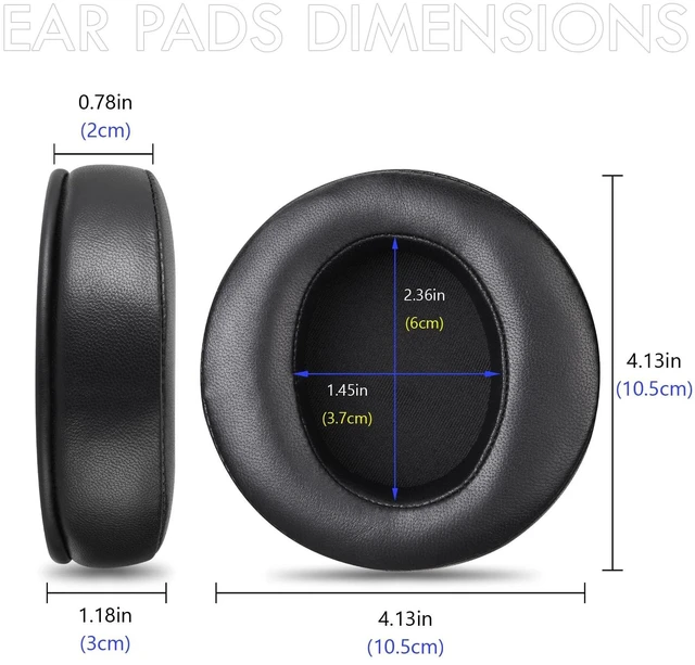 Alt view image 3 of 5 - Matecastle Sheepskin Ear Pads Cushions with Detachable Mounting Rings Compatible with Hifiman SUNDARA HE560 HE500 HE400 HE400se 400i 400S HE300 HE350 HE3 HE5 HE6 HE-4XX HE-4XXs...Headphones,Black