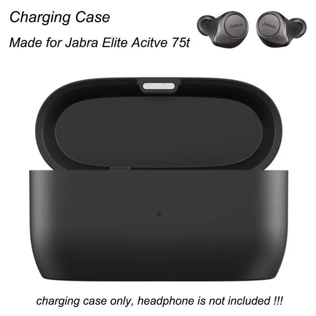 Alt view image 2 of 5 - EXMRAT Charging Case for Jabra Elite 75t, Replacement Charger Cradle Station Charge Box for Jabra Active 75t (700mah, Black)