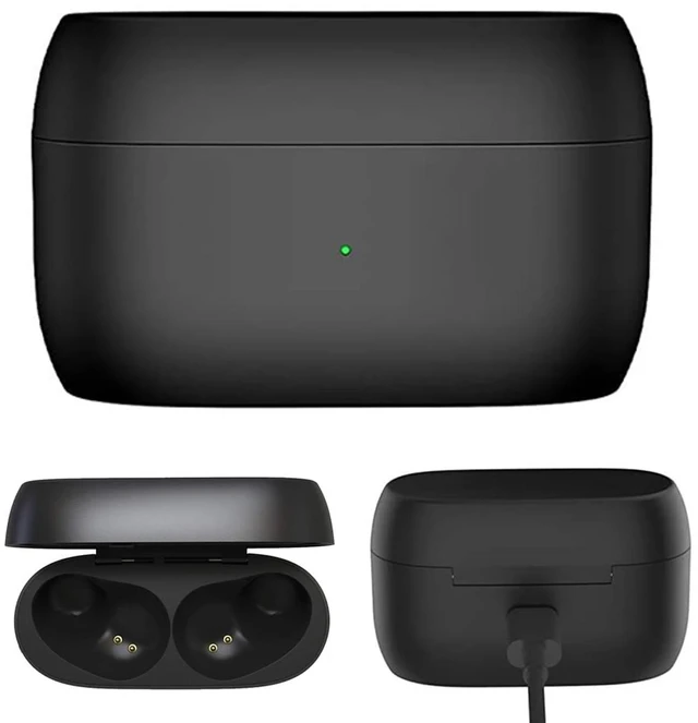 Main image of EXMRAT Charging Case for Jabra Elite 75t, Replacement Charger Cradle Station Charge Box for Jabra Active 75t (700mah, Black)