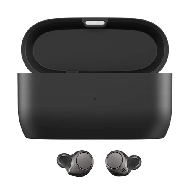 Alt view image 5 of 5 - EXMRAT Charging Case for Jabra Elite 75t, Replacement Charger Cradle Station Charge Box for Jabra Active 75t (700mah, Black)