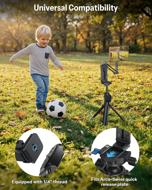 Alt view image 5 of 5 - OMOTON TP02-Pro-CK Magnetic Phone Holder Kit with Fill Light & 2 Remotes