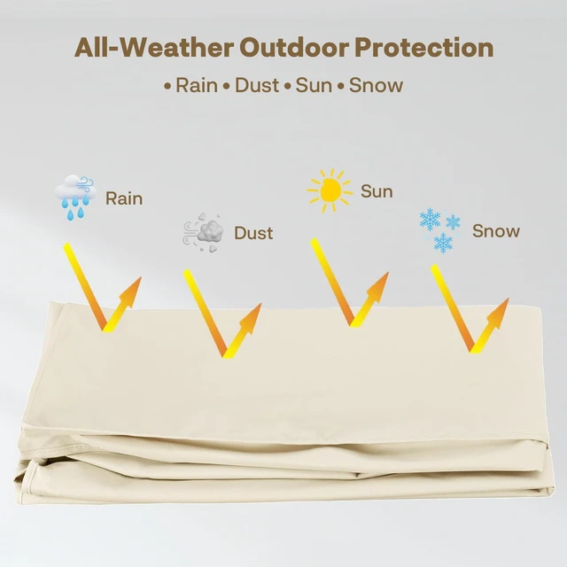 Alt view image 4 of 5 - SYLVOX 4043 Inch Outdoor TV Cover, 600D Waterproof, All-Weather