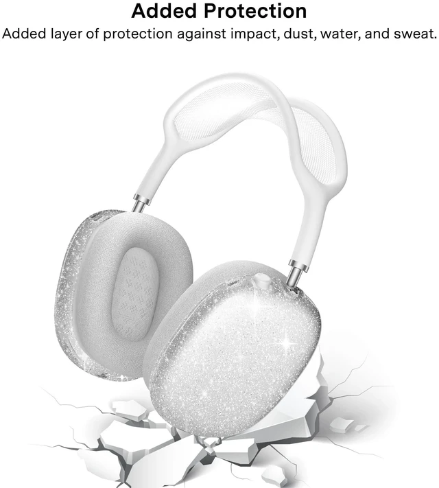 Alt view image 4 of 5 - VELVET CAVIAR Case Cover for AirPods Max 2 & 1 - Cute Protective Headphone Accesssories (Stardust Glitter)
