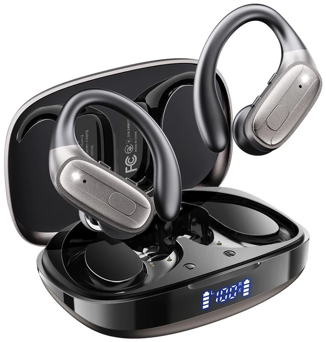 Main image of Wireless Earbuds with Ear Hooks, Running Headphones, Ear Buds for Sports