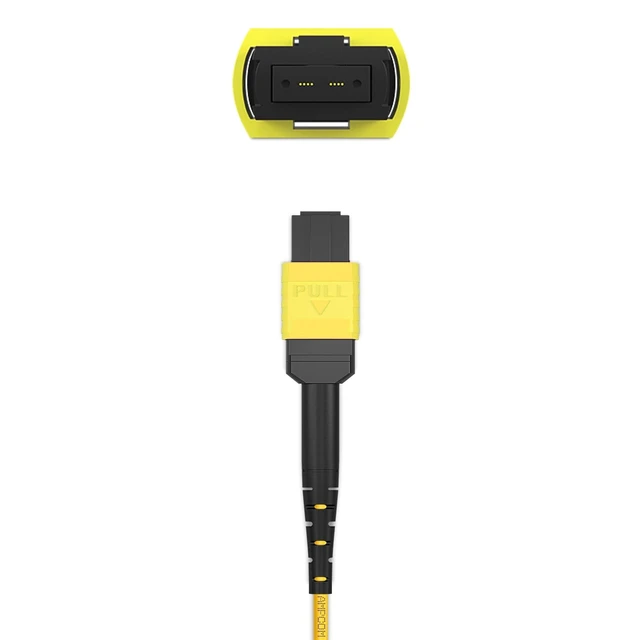 Alt view image 5 of 5 - AMPCOM MPO to LC Breakout Cable 9/125m Singlemode OS1/OS2(8 Fiber, MPO to LC, Type B, LSZH/Riser, UPC, Yellow) 1m (3ft)