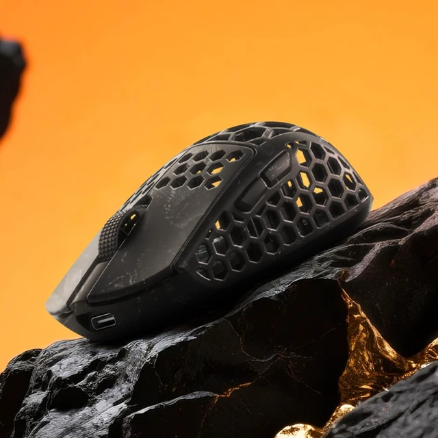 Alt view image 5 of 5 - Darmoshark M5Air Mini Fingertip Grasp Gaming Mouse Carbon Fiber,Tri-Mode 8K/Bluetooth Mouse Up to 30000DPI,PAW3950 Optical Sensor Lightweight 31g,5 programmable Button,Computer Mouse for Laptop,PC,Mac