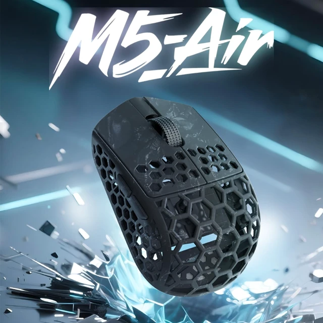 Alt view image 2 of 5 - Darmoshark M5Air Mini Fingertip Grasp Gaming Mouse Carbon Fiber,Tri-Mode 8K/Bluetooth Mouse Up to 30000DPI,PAW3950 Optical Sensor Lightweight 31g,5 programmable Button,Computer Mouse for Laptop,PC,Mac