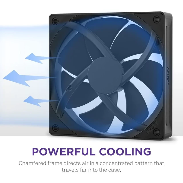 Alt view image 4 of 5 - NZXT F140P - 140mm Static Pressure PC Case Fan - Black