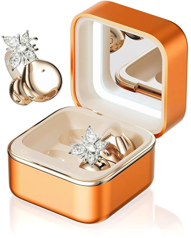 Main image of YUEHEMEI Clip on Open Ear Wireless Earbuds with Butterfly Earrings