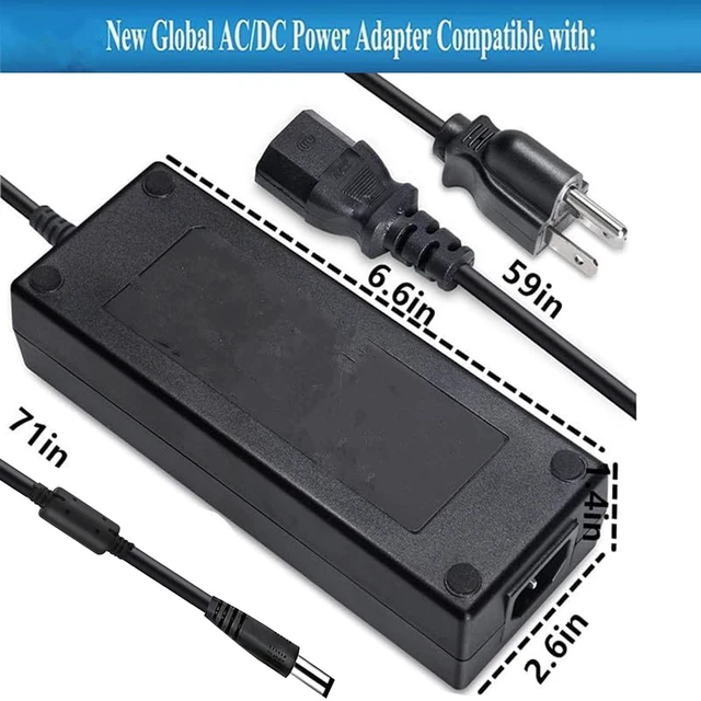 Alt view image 4 of 5 - 24V Power Adapter for Zhiyun Molus X100 Combo Pro X100Pro 100W,ZHIYUN CINEPEER C100 PL113 100W Portable LED Video Light Bi-Color Pocket COB Monolight EDAC EA11011M-2400 EA11011M2400 24VBattery Charger