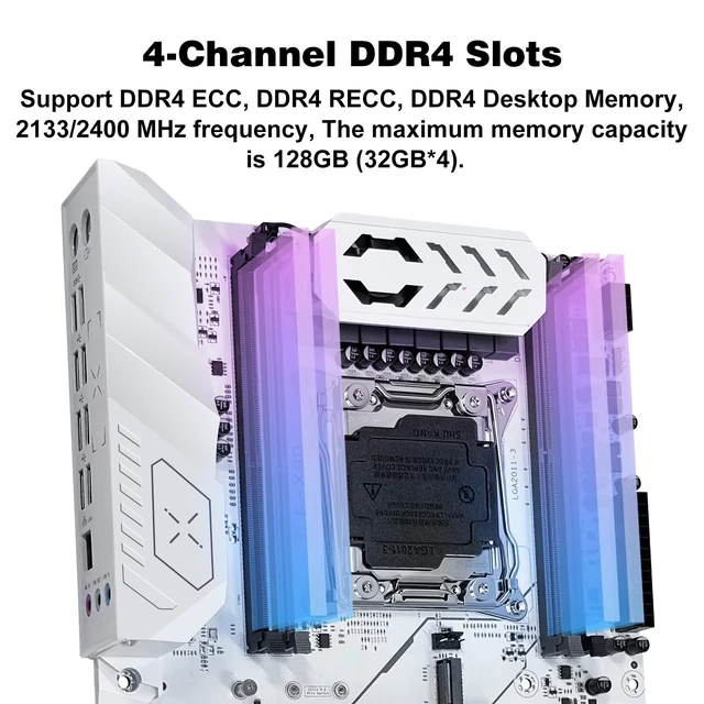 Alt view image 3 of 5 - MACHINIST X99 F-X9D LGA 2011-V3 Motherboard for Intel Xeon E5 V3/V4 Core i7