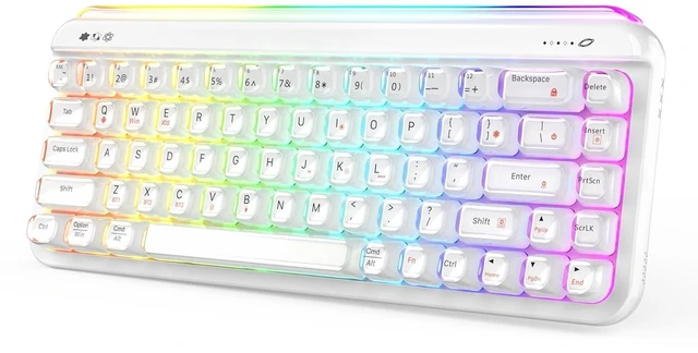 Main image of ZIYOU LANG x A.Jazz AF68 Wireless Gaming Keyboard,Tri-Mode BT/2.4G/USB-C Keyboard with RGB Backlit,Clear Transparent Keycaps,68-Key Compact Membrane Keyboard for PC Laptop Aesthetic Desk Setup-