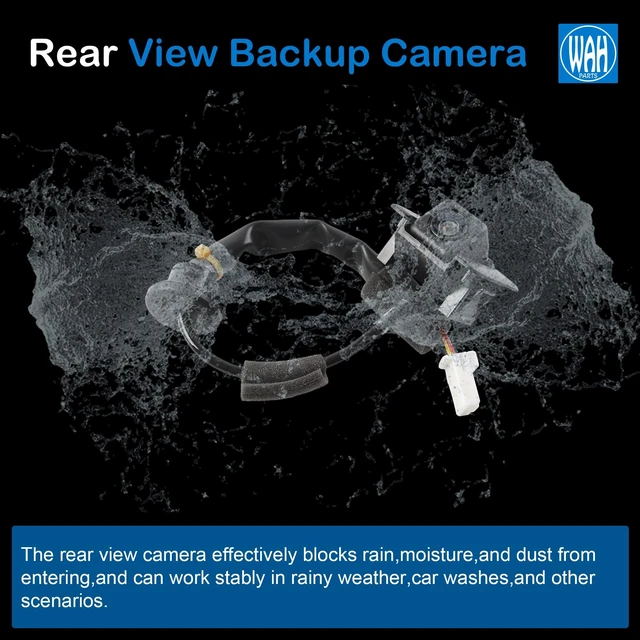 Alt view image 4 of 5 - Wahparts K123-67-RC0 Rear View Backup Reverse Camera Compatible with Mazda