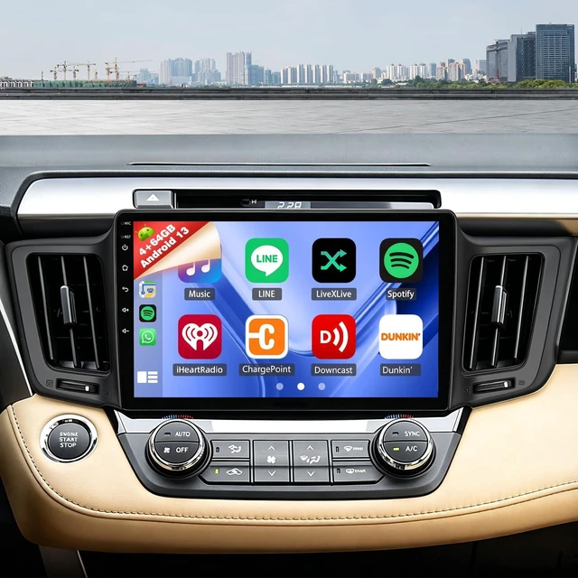 Main image of Upgrcaru 4+64G Car Radio for Toyota RAV4 2013 2014 2015 2016 2017 2018