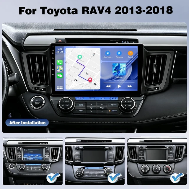 Alt view image 2 of 5 - Upgrcaru 4+64G Car Radio for Toyota RAV4 2013 2014 2015 2016 2017 2018