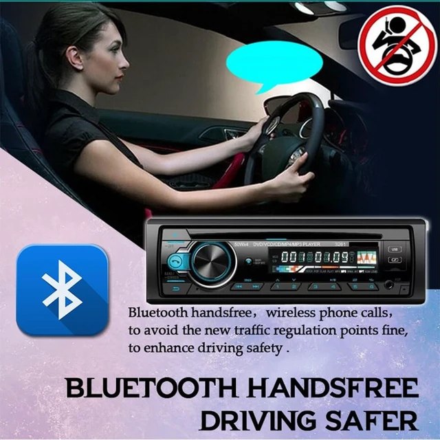 Alt view image 2 of 5 - WEPARTICULAR Single Din 24V Car Radio DVD CD Player Car MP3 Stereo Car,Handsfree Audio Radio,Support Bluetooth/FM/USB/AUX