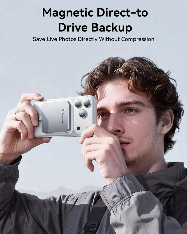 Alt view image 5 of 5 - Yottamaster 128GB USB C Flash Drive, Up to 150MB/s Aluminum Portable SSD