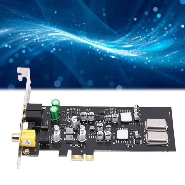 Alt view image 3 of 5 - LICAEVEY PCIE Sound Card, Professional HiFi Audio with Dual DACs and Headphone Drivers, Support for CM108AH Master Controller, ES9018K2M DAC, Optical Coaxial Digital Output