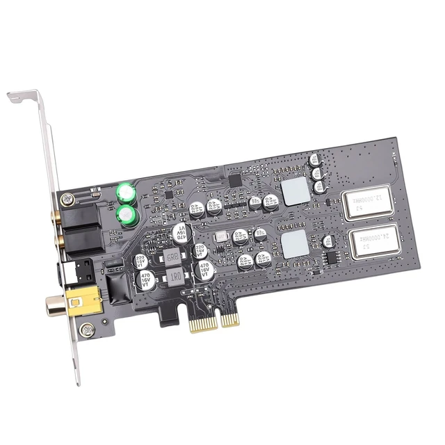 Alt view image 4 of 5 - LICAEVEY PCIE Sound Card, Professional HiFi Audio with Dual DACs and Headphone Drivers, Support for CM108AH Master Controller, ES9018K2M DAC, Optical Coaxial Digital Output