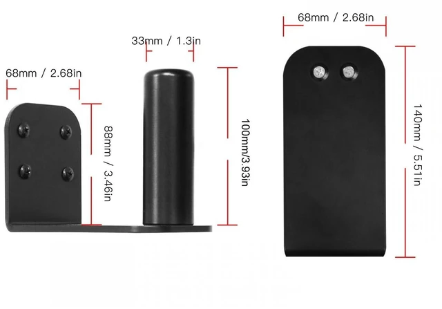 Alt view image 5 of 5 - Yunir Speaker Wall Mount, Hidden Design Portable Speaker Bracket for S1 Pro S1 Pro Plus Speaker System, Suit for Home, Office, Garage, Dorm, Car, RV