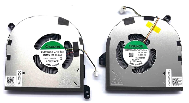 Alt view image 2 of 4 - New CPU+GPU Cooling Fan Replacement for DELL XPS 15 9520 Laptop