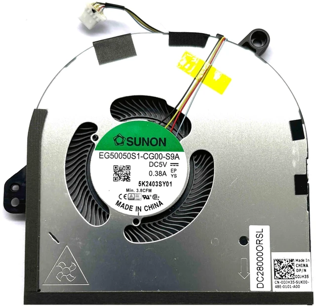 Alt view image 3 of 4 - New CPU+GPU Cooling Fan Replacement for DELL XPS 15 9520 Laptop