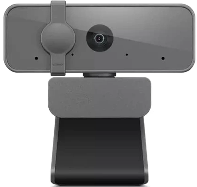 Main image of Lenovo NET_BO Essential FHD Webcam Grey, 1080p, Stereo Microphone, USB Camera for Live Streaming and Video Calling, Privacy Cover, Plug and Play, Desktop or Laptop, Windows, Mac, Grey