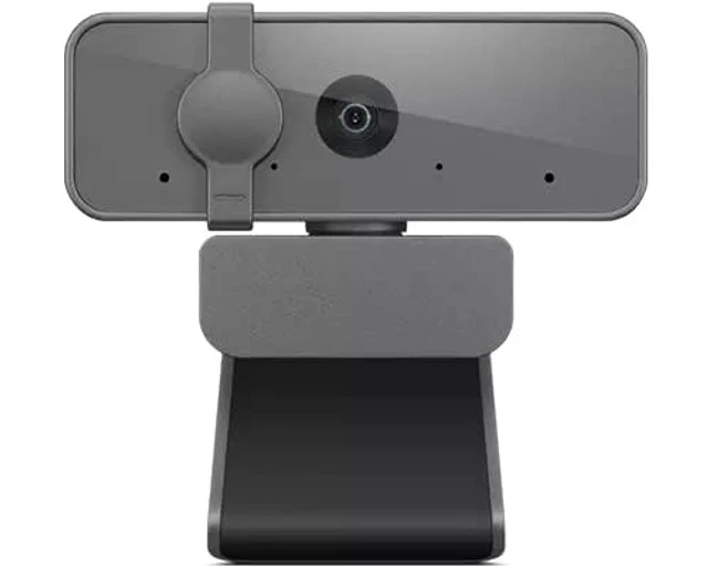 Alt view image 2 of 5 - Lenovo NET_BO Essential FHD Webcam Grey, 1080p, Stereo Microphone, USB Camera for Live Streaming and Video Calling, Privacy Cover, Plug and Play, Desktop or Laptop, Windows, Mac, Grey