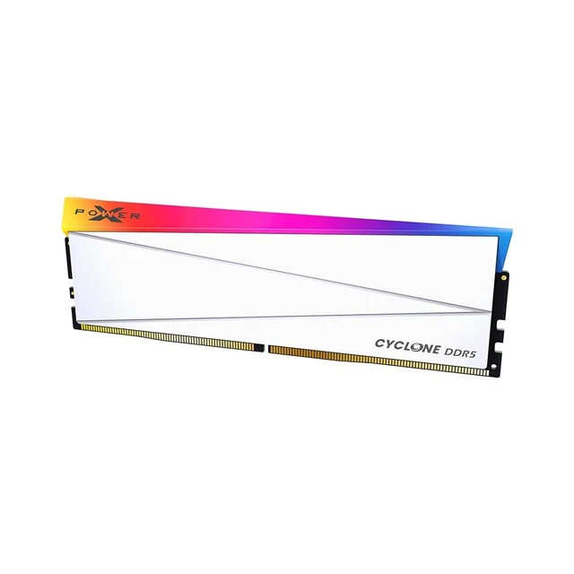 Alt view image 2 of 2 - Silicon Power Cyclone RGB DDR5 7200MT/s (PC5-57600) CL34 16GB 1.4V Desktop Unbuffered DIMM SP016GXLWU720FSM