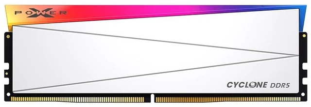 Main image of Silicon Power Cyclone RGB DDR5 7200MT/s (PC5-57600) CL34 16GB 1.4V Desktop Unbuffered DIMM SP016GXLWU720FSM