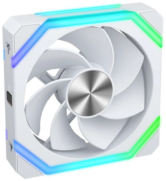 Main image of Iesooy ARGB Cooling Fan, Modular Stackable Splicing PWM Silent for Cases CPU Liquid Coolers, 1800 RPM, 120mm PC Case Fan, ARGB Async Mode/Sync Mode, Daisy Chain PWM PC RGB Fans White, Reverse