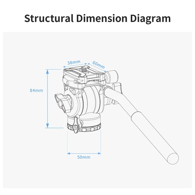 Alt view image 5 of 5 - ZWO Seestar Fluid Tripod Head TH10 for Seestar Telescope Equatorial Mode